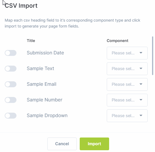 csv import