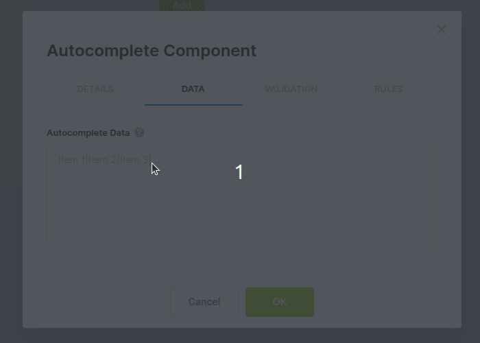 autocomplete data 